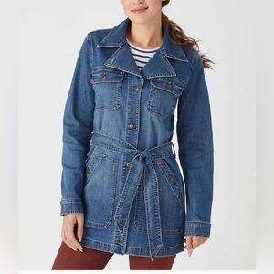 NWT Duluth Trading Denim Trench size M